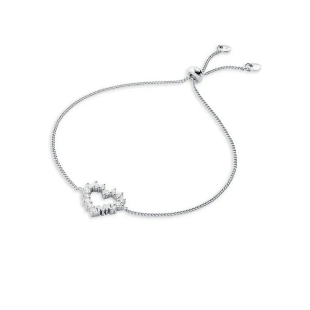 NWT MK Crystal Heart Bracelet